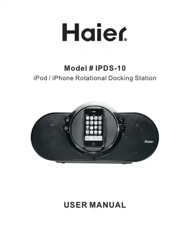 Haier IPDS-10 User Manual first page preview