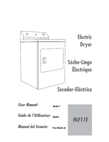 Haier HLF11E User Manual first page preview