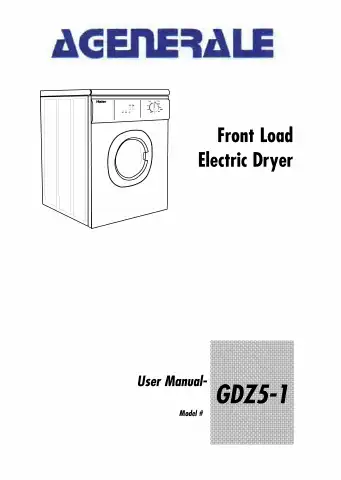 Haier GDZ5-1 User Manual first page preview