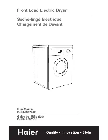 Haier GDZ5-1C User Manual first page preview