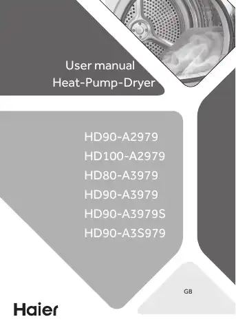 Haier HD90-A2979 User Manual first page preview