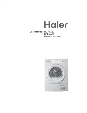 Haier HD70-A82 User Manual first page preview