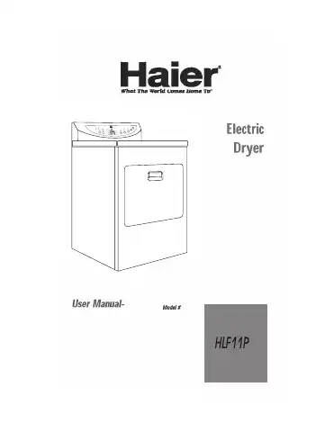 Haier HLF11P User Manual first page preview