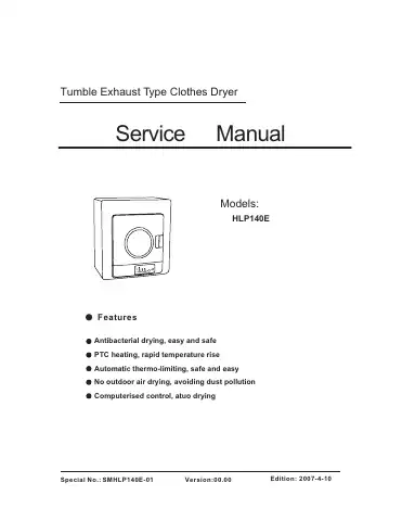 Haier HLP140E Service Manual first page preview