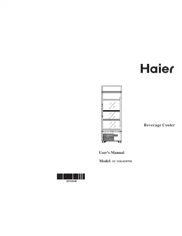 Haier SC-310 User Manual first page preview