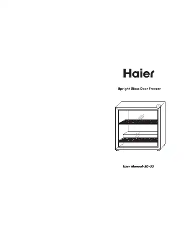 Haier SD-55 User Manual first page preview