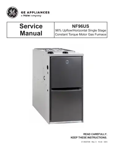 Haier GE APPLIANCES NF96US Service Manual first page preview