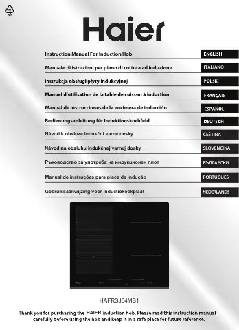 Haier HAFRSJ64MB1 Instruction Manual first page preview