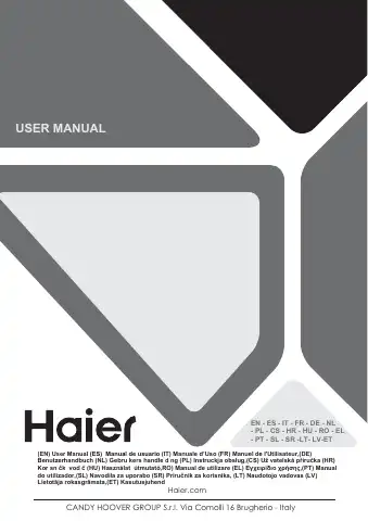 Haier ID 2 Series User Manual first page preview