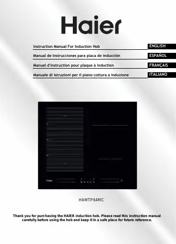Haier HAMTP64MC Instruction Manual first page preview