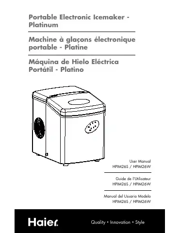 Haier HPIM26S User Manual first page preview