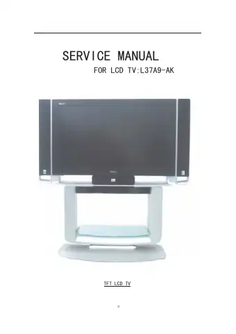 Haier L37A9-AK Service Manual first page preview