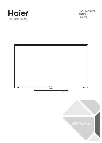 Haier 48D3500 User Manual first page preview