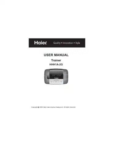 Haier HHH1A-2G User Manual first page preview