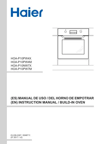 Haier HOA-P10PW4X Instruction Manual first page preview