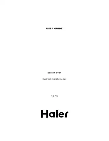 Haier HWO60S4 User Manual first page preview