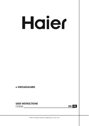 Haier HWO60S4LMB2 User Instructions first page preview