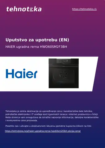 Haier HWO60SM2F3BH User Instructions first page preview