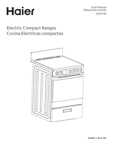 Haier QAS740 User Manual first page preview