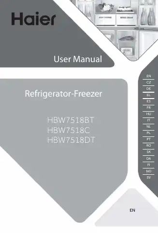 Haier HBW7518BT User Manual first page preview