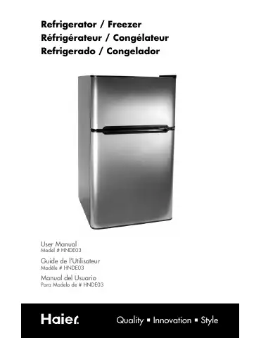 Haier HNDE03 User Manual first page preview