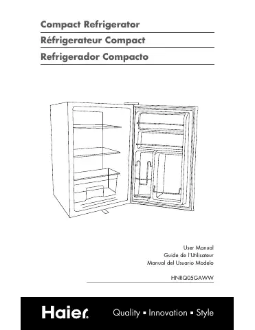 Haier HNRQ05GA User Manual first page preview
