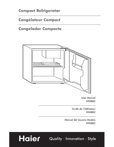 Haier HNSB02 User Manual first page preview