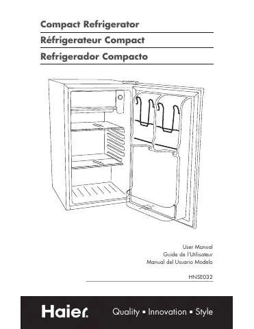 Haier HNSE032BB User Manual first page preview