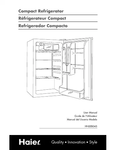 Haier HNSEB045 User Manual first page preview