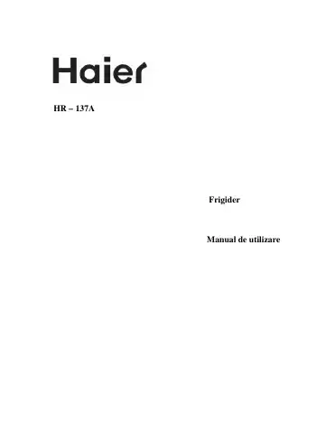 Haier HR-137A Manual De Utilizare first page preview