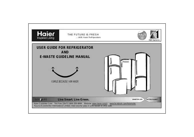 Haier HRD-073 User Manual first page preview