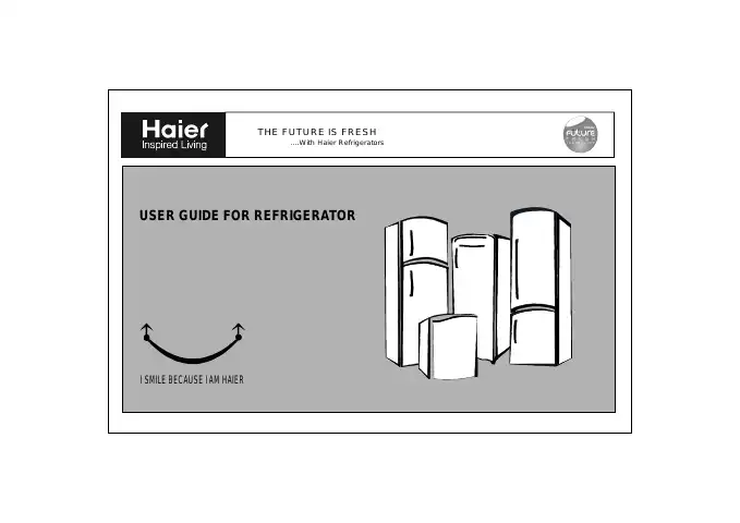 Haier HRD-073 User Manual first page preview