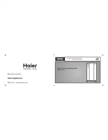 Haier HRD-211 User Manual first page preview