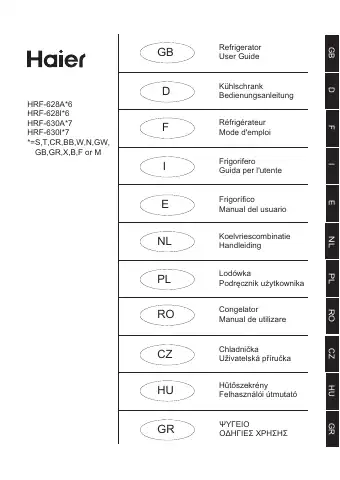 Haier HRF-628I 6 Series User Manual first page preview