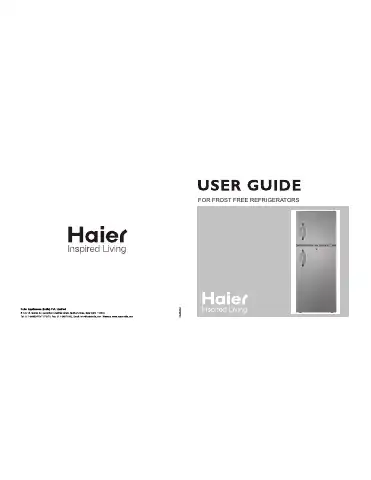 Haier HRF-241 User Manual first page preview
