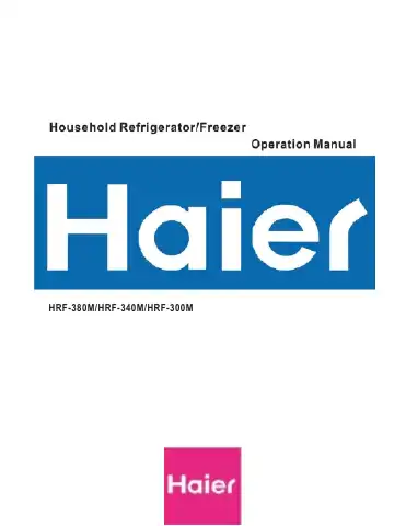 Haier HRF-300M User Manual first page preview