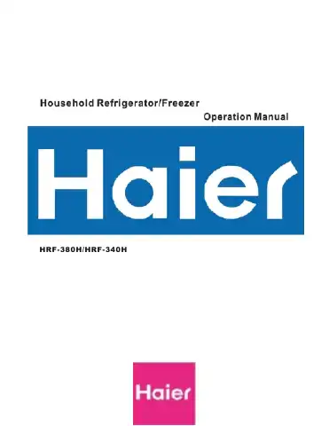 Haier HRF-340H Operation Manual first page preview