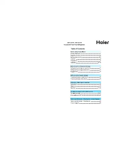 Haier HRF-381FR User Manual first page preview