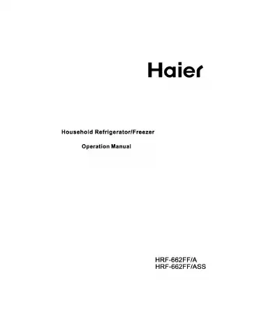 Haier HRF-662FF/A Operation Manual first page preview