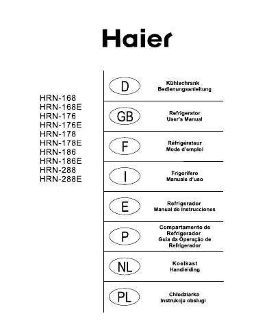 Haier HRN-168E User Manual first page preview