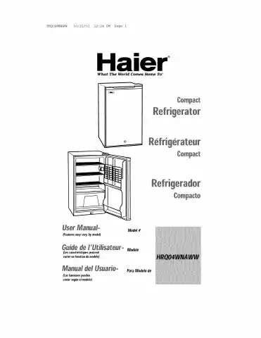 Haier HRQ04WNAWW User Manual first page preview