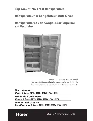 Haier HRTS User Manual first page preview