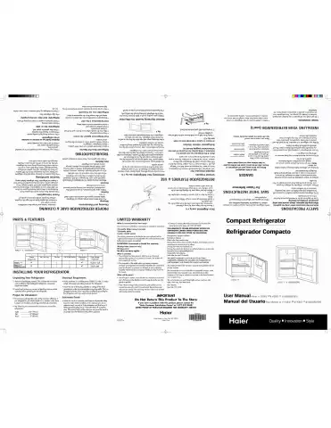 Haier HSB02 User Manual first page preview