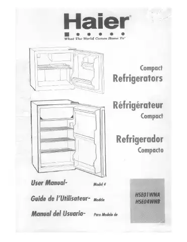Haier HSE01WNA User Manual first page preview