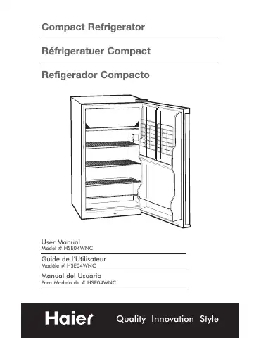 Haier HSE04WNC User Manual first page preview