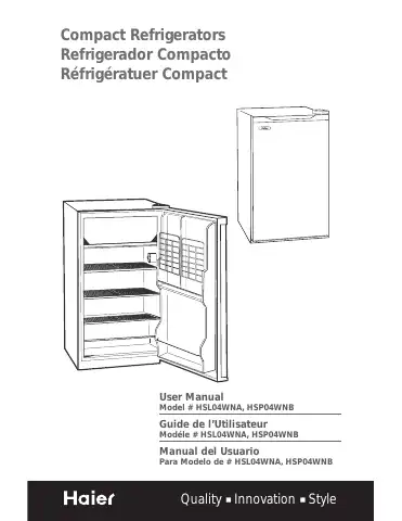 Haier HSL04WNA User Manual first page preview