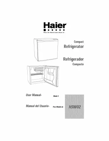 Haier HSW02 User Manual first page preview