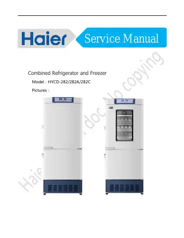 Haier HYCD-282 Service Manual first page preview