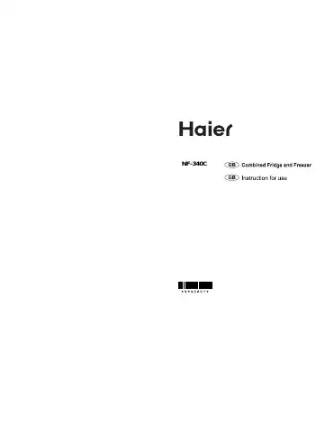 Haier NF-340C User Manual first page preview