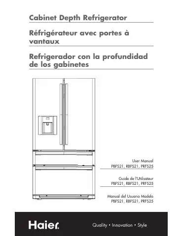 Haier PRFS25 User Manual first page preview